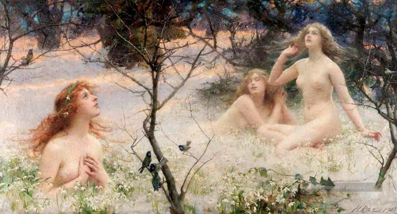 Mythes et LEGENDES Henrietta Rae classique nue Peintures à l'huile